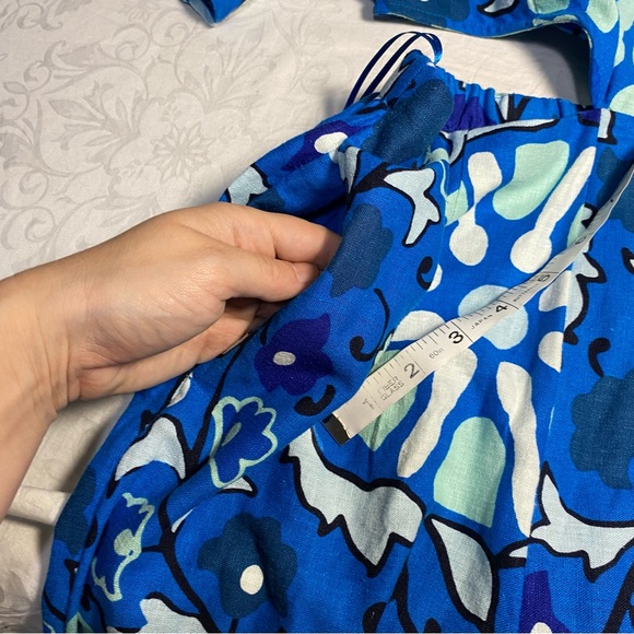 Rhode Linen Jumpsuit Cutout Side Full Length Overalls Bell Sleeve Small x Target - Picture 11 of 16